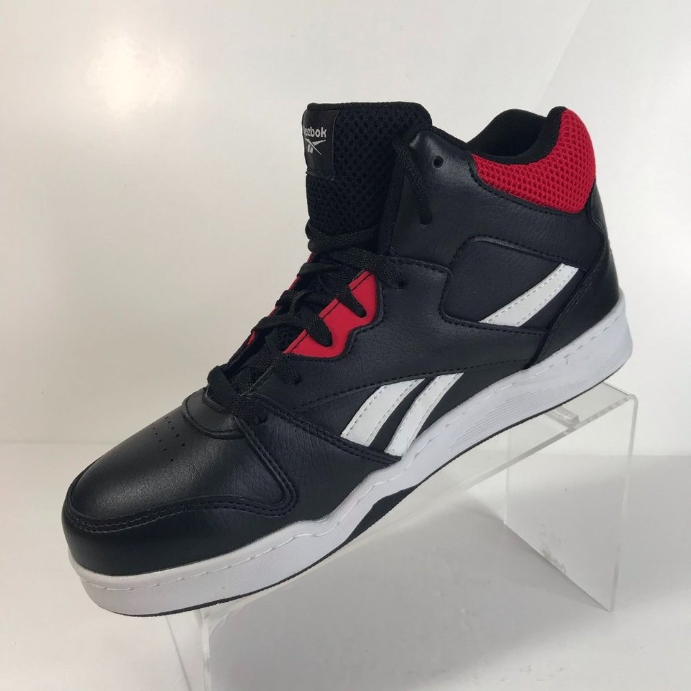 Reebok RB4132 Men's High Top Work Sneaker Size 9.5W Black/Red - Picture 7 of 9